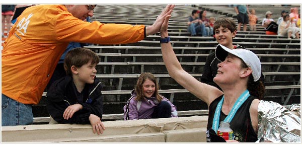 A well-deserved high five